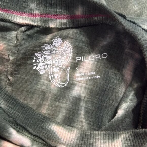 Pilcro (Anthropologie) Tie Dye Rolled Sleeve Cotton Tee Size: S Length: 25” - Picture 6 of 7